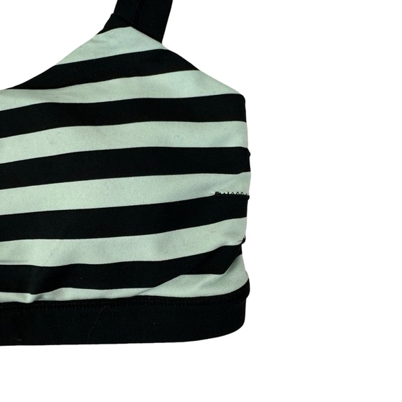 Lululemon Cardio Kick Sports Bra Mint Size 4 Black Stripe - Picture 6 of 11